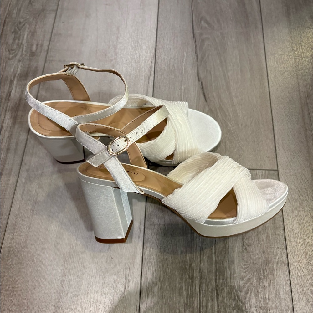 Elegant White Platform Heels